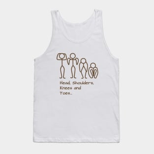 Stickman / Head, shoulders, knees and toes... Tank Top